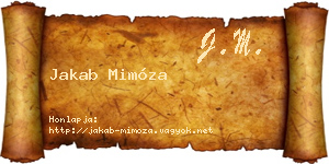 Jakab Mimóza névjegykártya