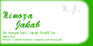mimoza jakab business card